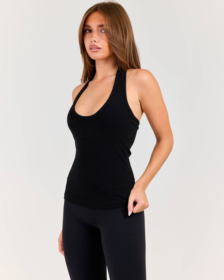 Built in Halter Tank - Black