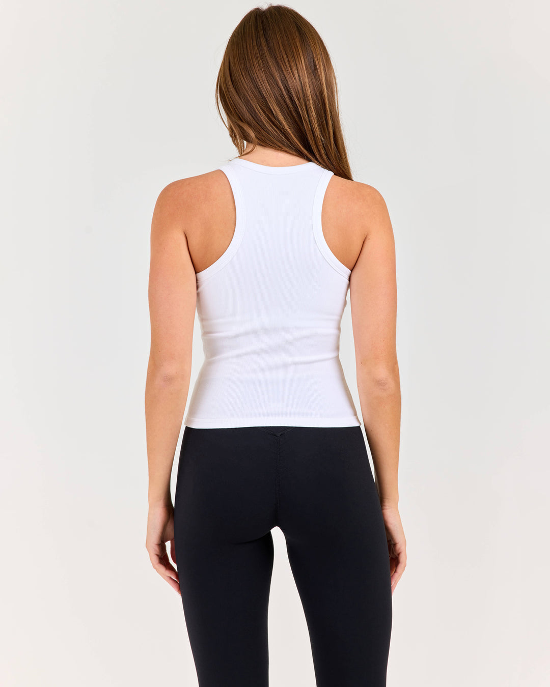 Built in Ribbed Tank - White
