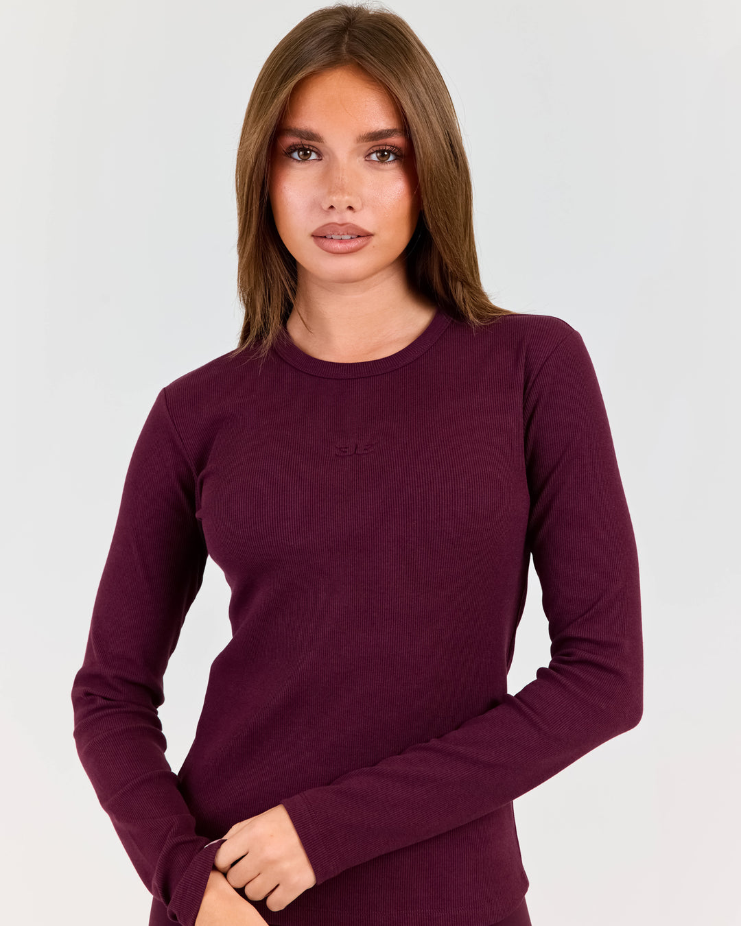 Ribbed Long Sleeve - Plum