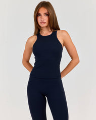 Built in Ribbed Tank - Navy