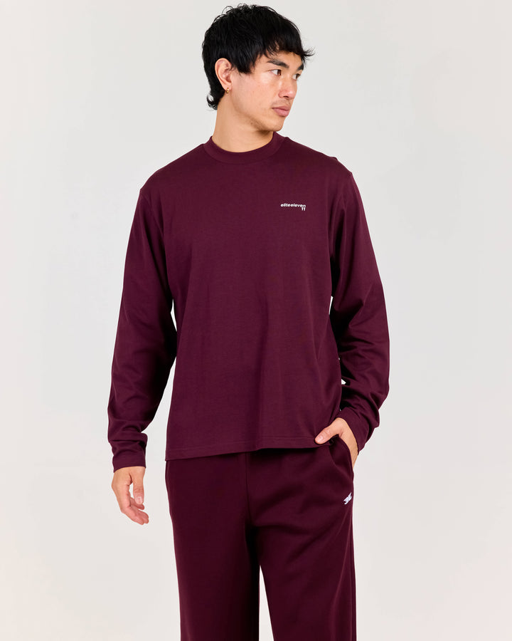 Mens Long Sleeve - Plum