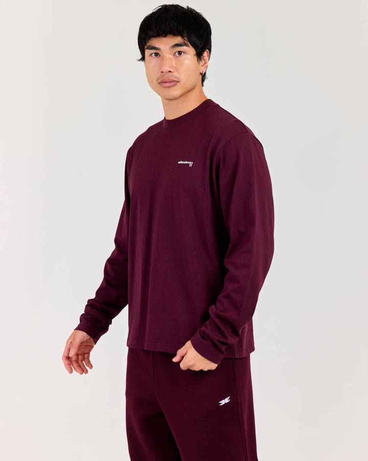 Mens Long Sleeve - Plum