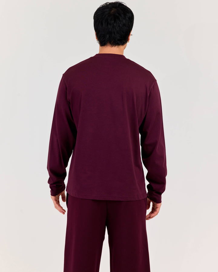 Mens Long Sleeve - Plum