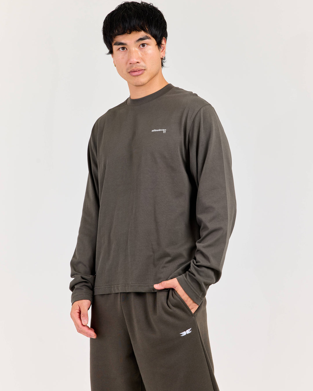 Mens Long Sleeve - Dark Olive