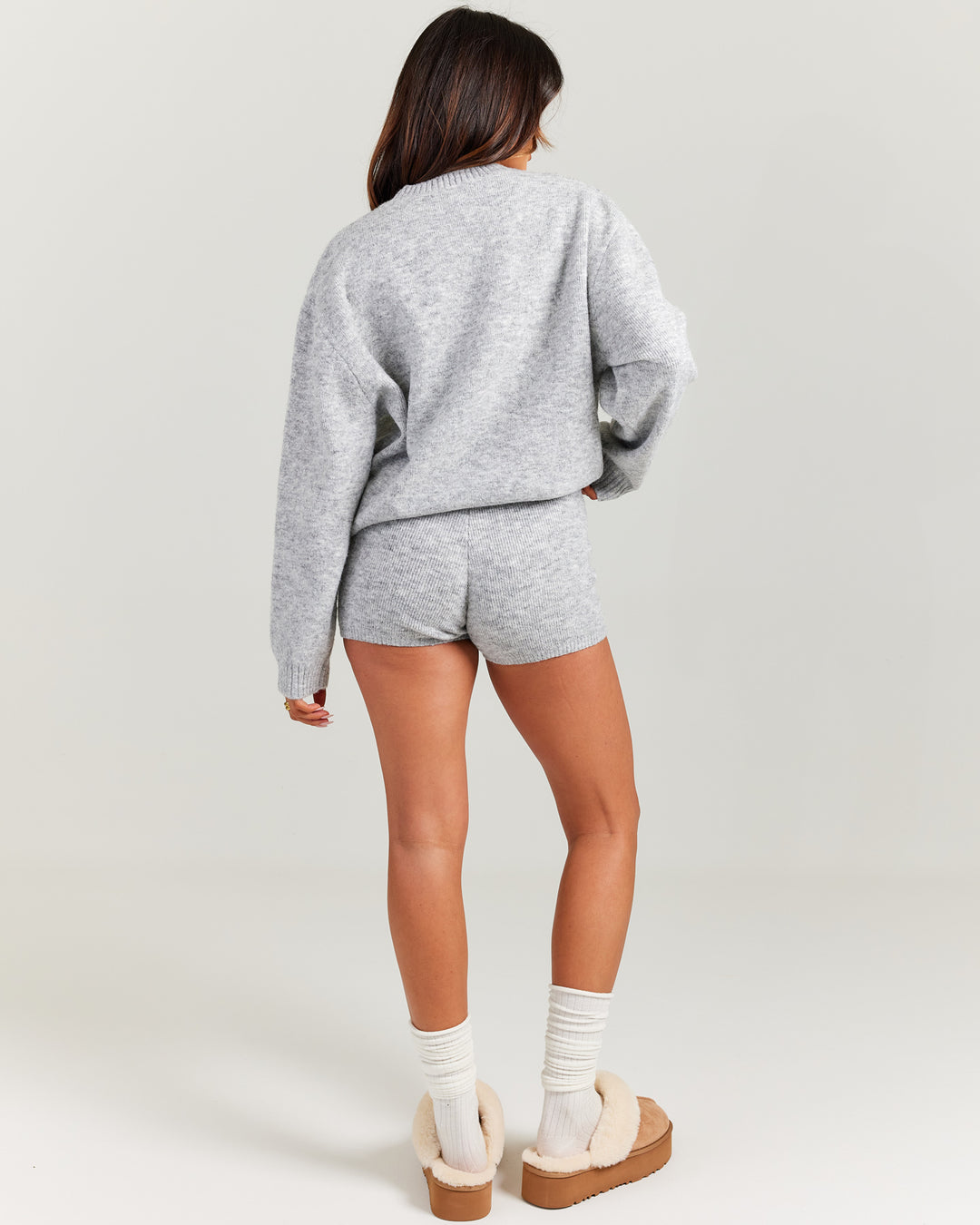 Elite 11 Knitted Shorts - Grey Marle