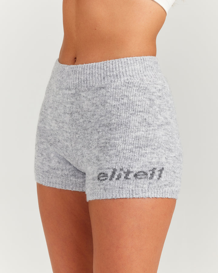Elite 11 Knitted Shorts - Grey Marle