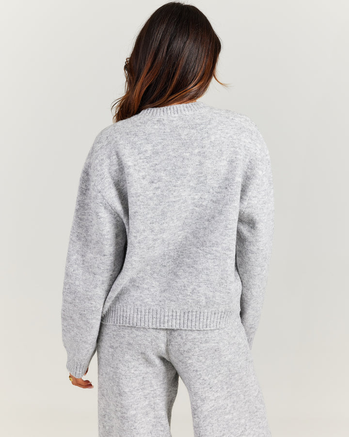 Elite 11 Knitted Crewneck - Grey Marle