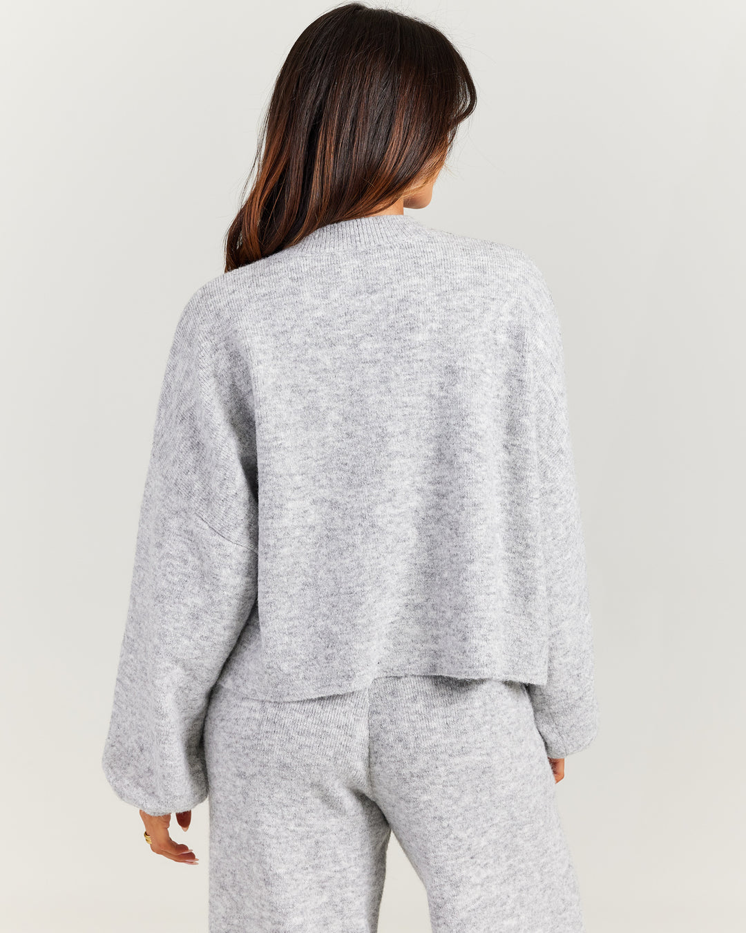Elite 11 Knitted Zip Through - Grey Marle