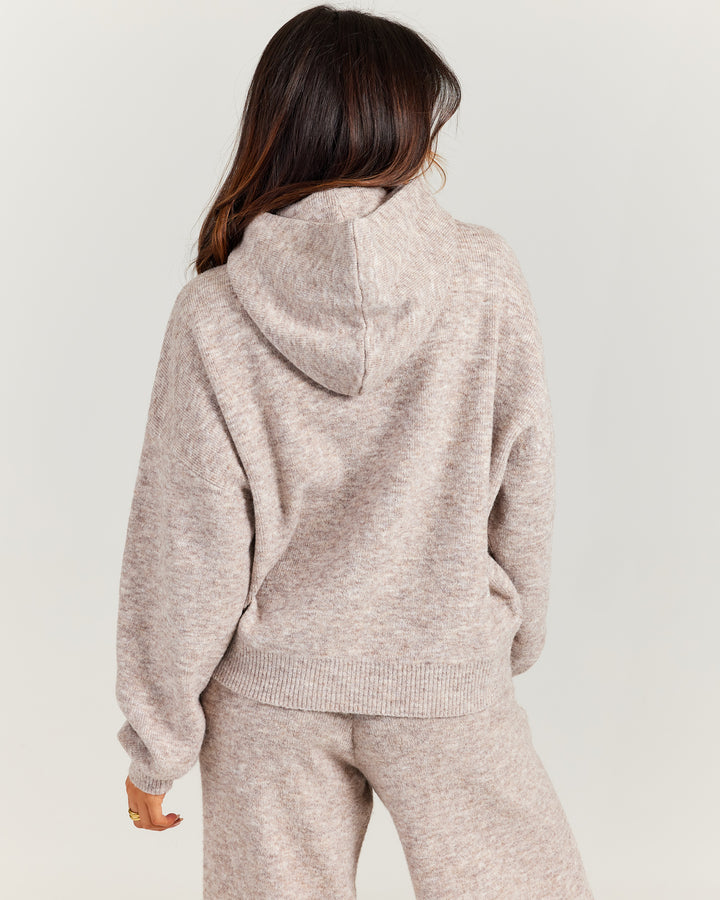 Elite 11 Knitted Hoodie - Taupe