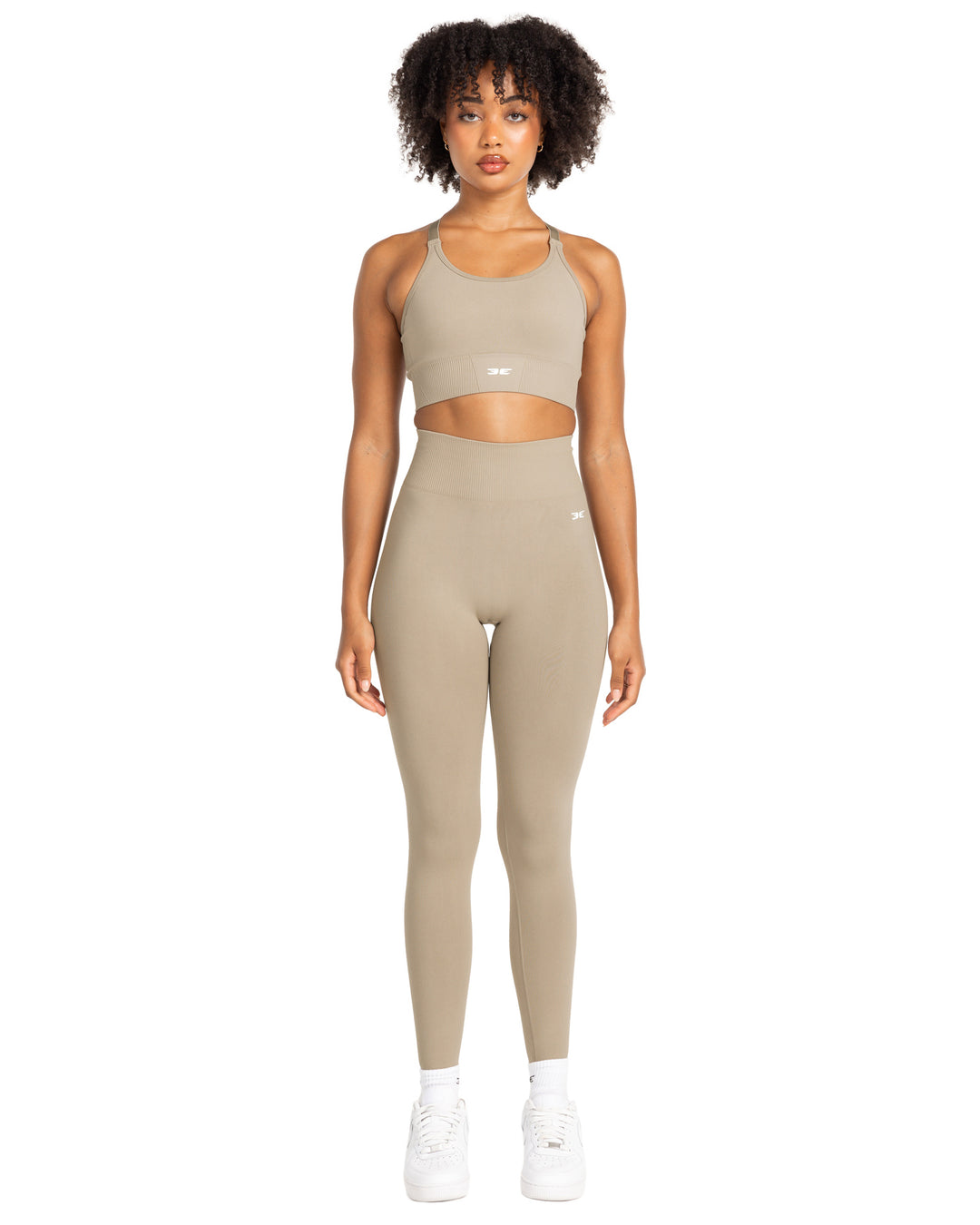 Elite Seamless V2 Leggings - Beige (Subtle Scrunch)