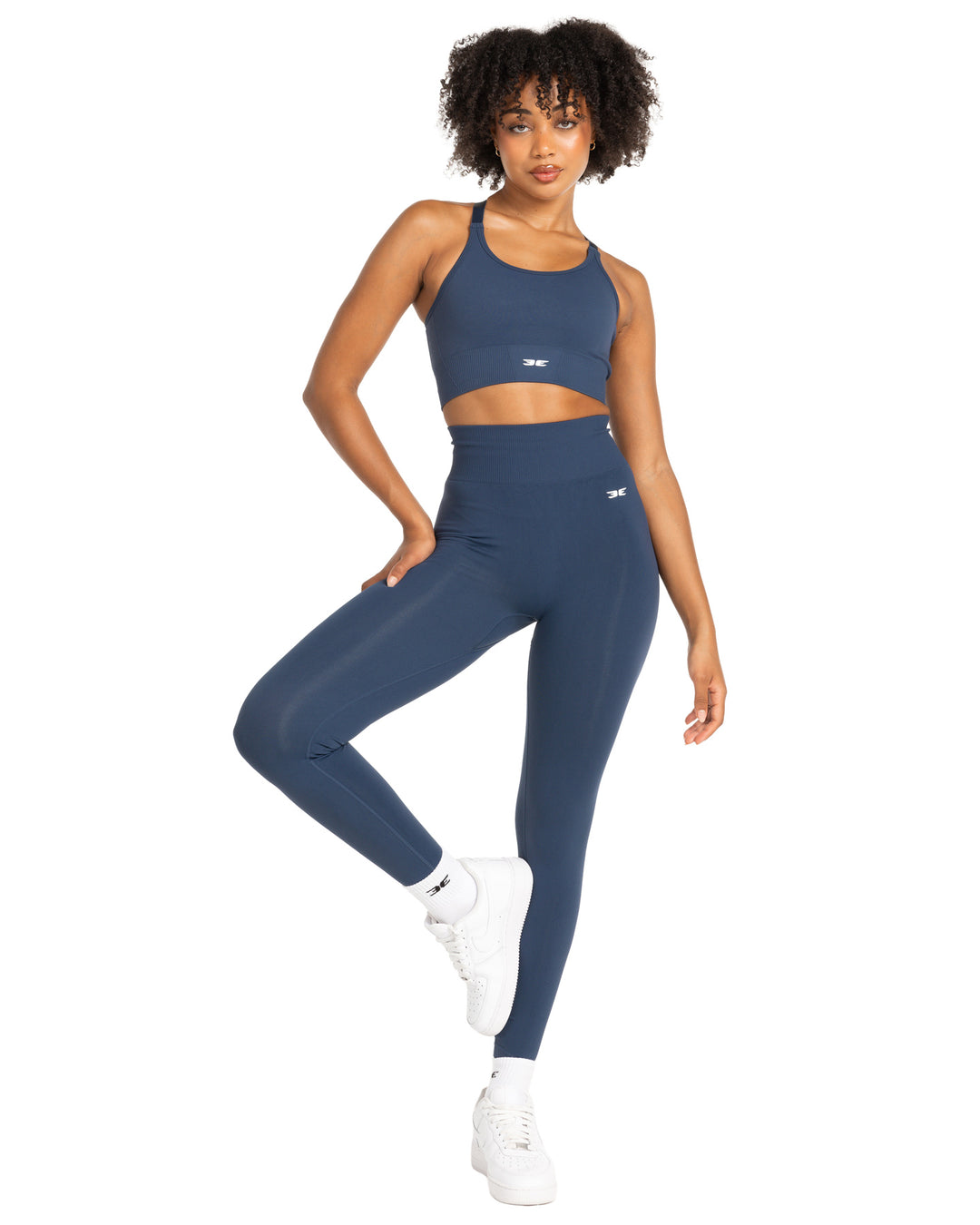 Elite Seamless V2 Leggings - Navy (Subtle Scrunch)