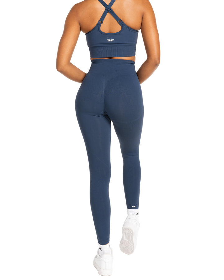 Elite Seamless V2 Leggings - Navy (Subtle Scrunch)