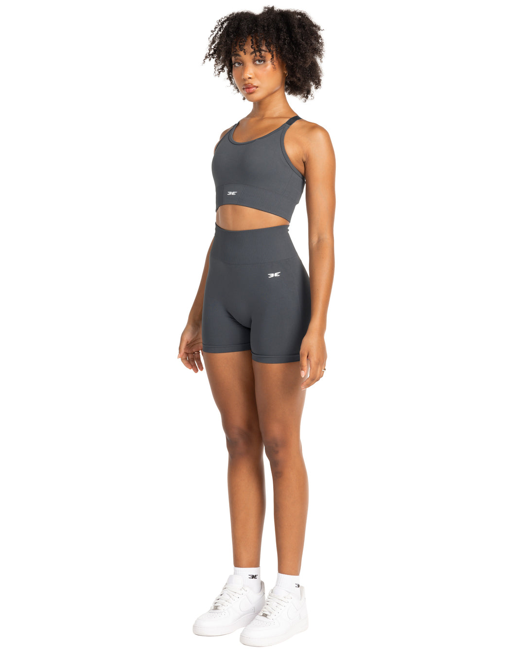 Elite Seamless V2 Shorts - Grey (Subtle Scrunch)