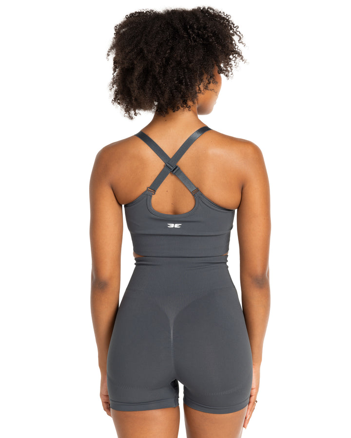 Elite Seamless V2 Shorts - Grey (Subtle Scrunch)