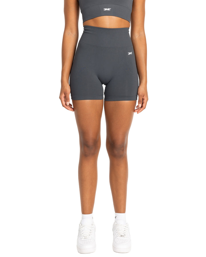 Elite Seamless V2 Shorts - Grey (Subtle Scrunch)