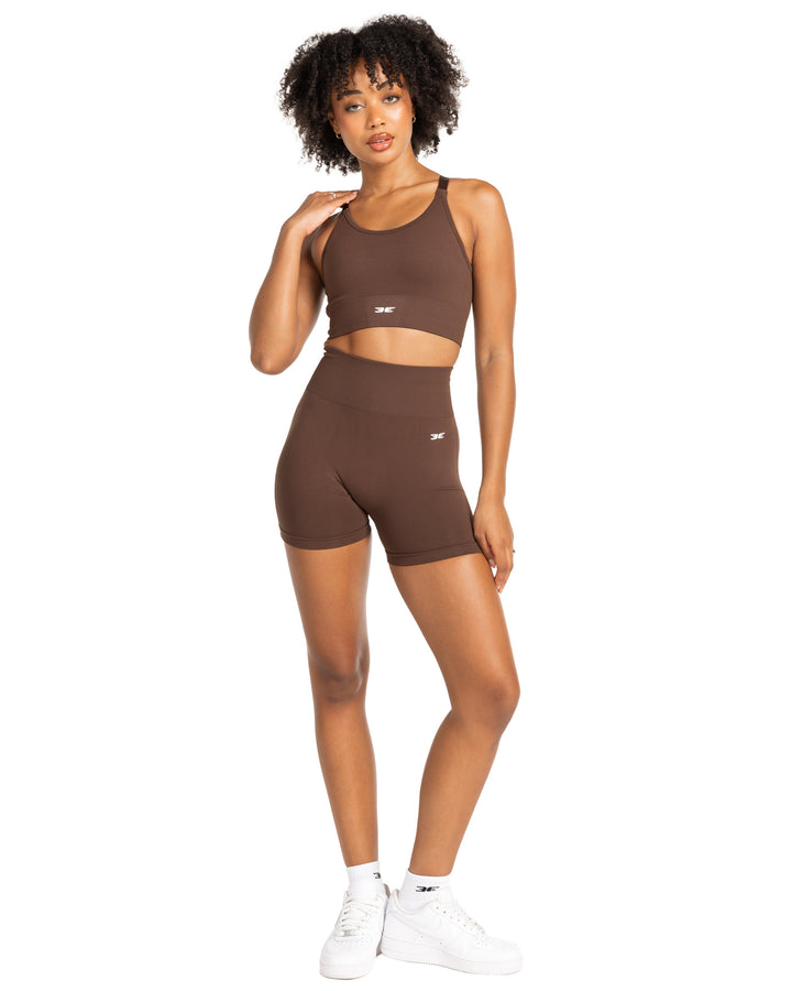 Elite Seamless V2 Shorts - Chocolate