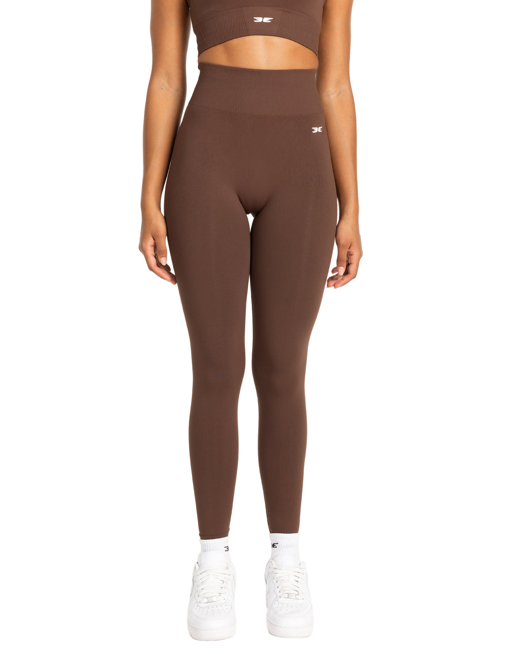 Elite Seamless V2 Leggings - Chocolate (Subtle Scrunch)