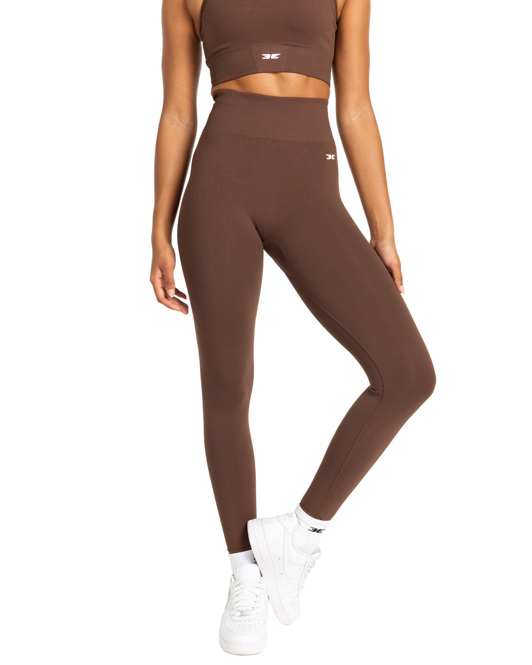 Elite Seamless V2 Leggings - Chocolate (Subtle Scrunch)