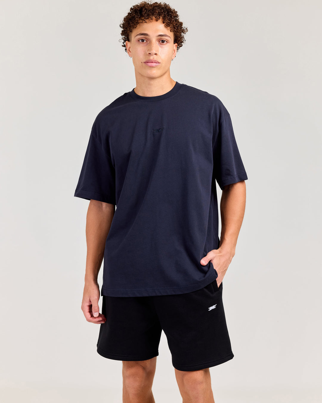 V3 Oversized Classic Tee - Navy