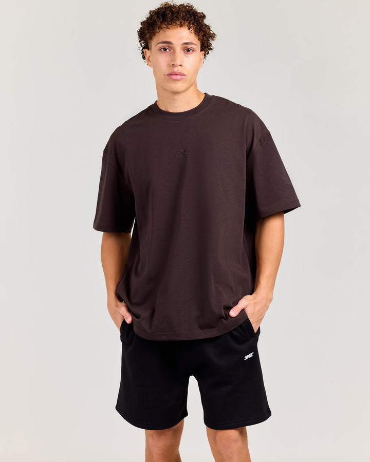 V3 Oversized Classic Tee - Coffee Bean