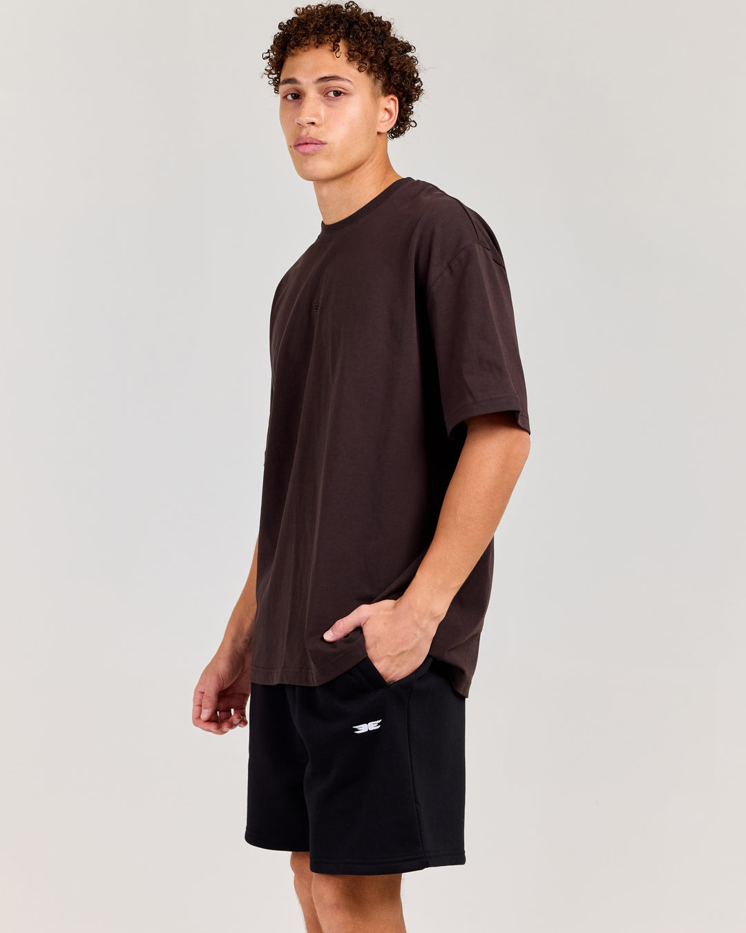 V3 Oversized Classic Tee - Coffee Bean