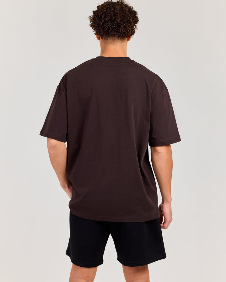 V3 Oversized Classic Tee - Coffee Bean