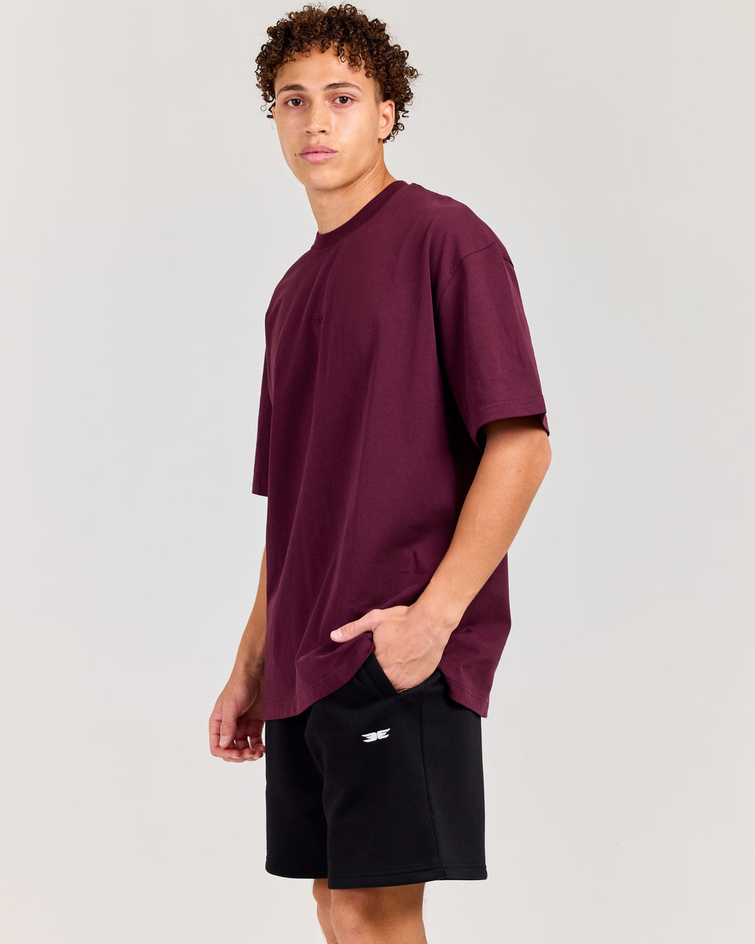 V3 Oversized Classic Tee - Deep Plum