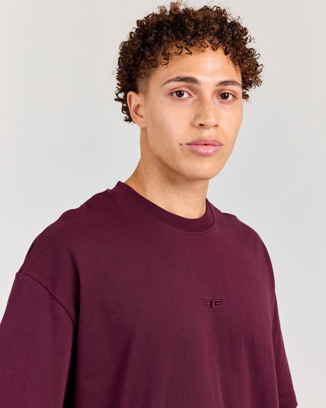 V3 Oversized Classic Tee - Deep Plum