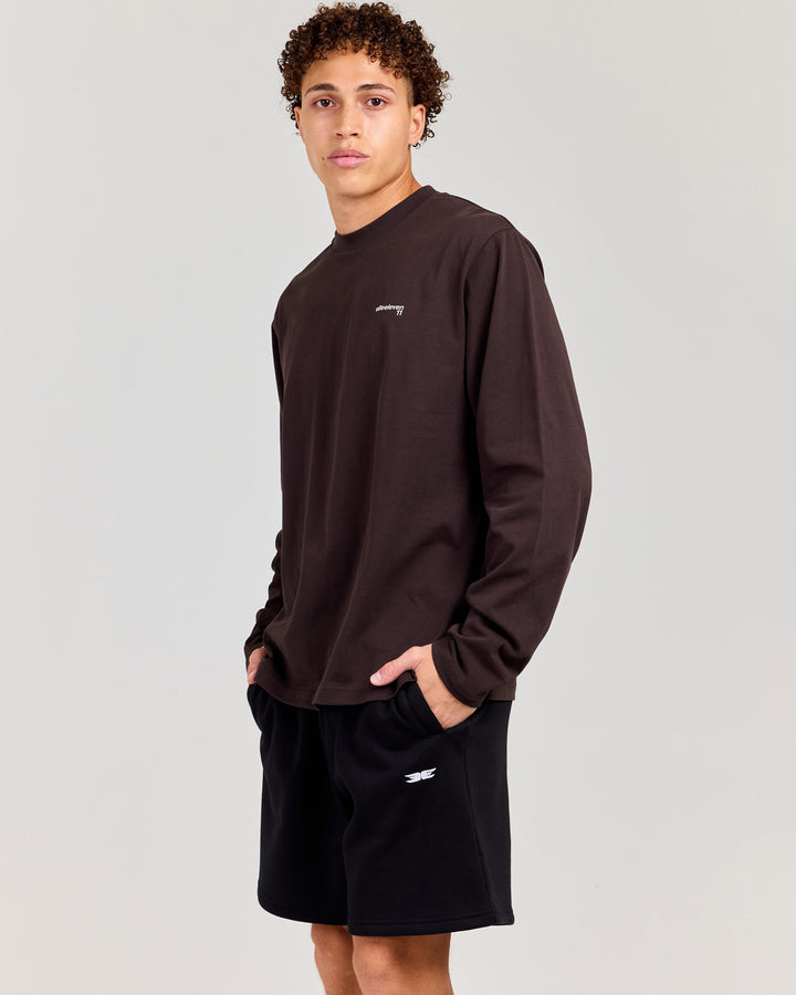 Mens Long Sleeve - Coffee Bean