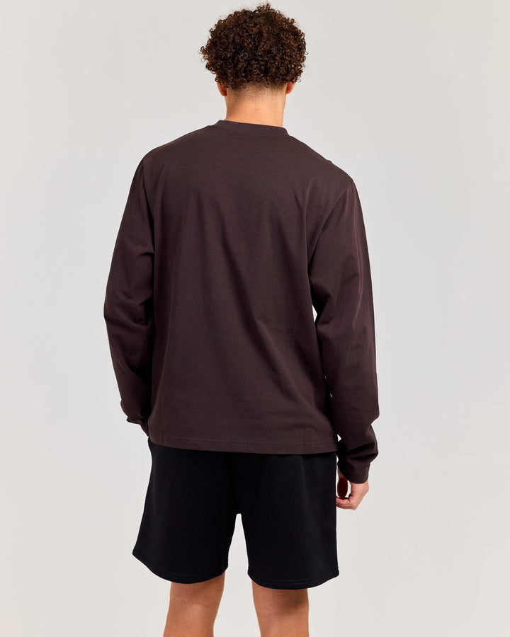 Mens Long Sleeve - Coffee Bean