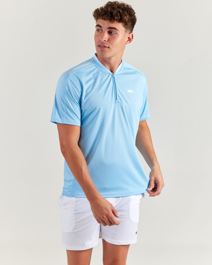 Advantage Zip Tee - Blue