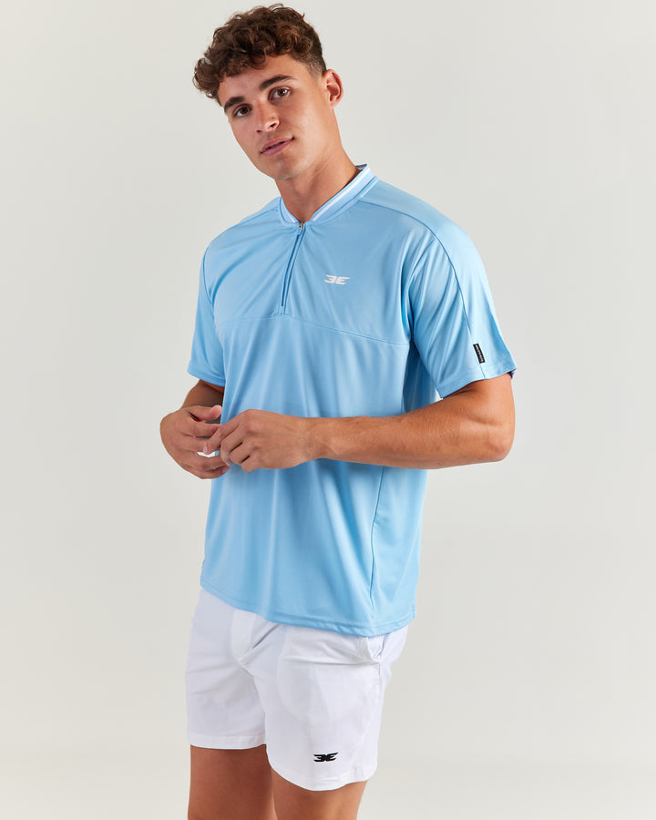 Advantage Zip Tee - Blue
