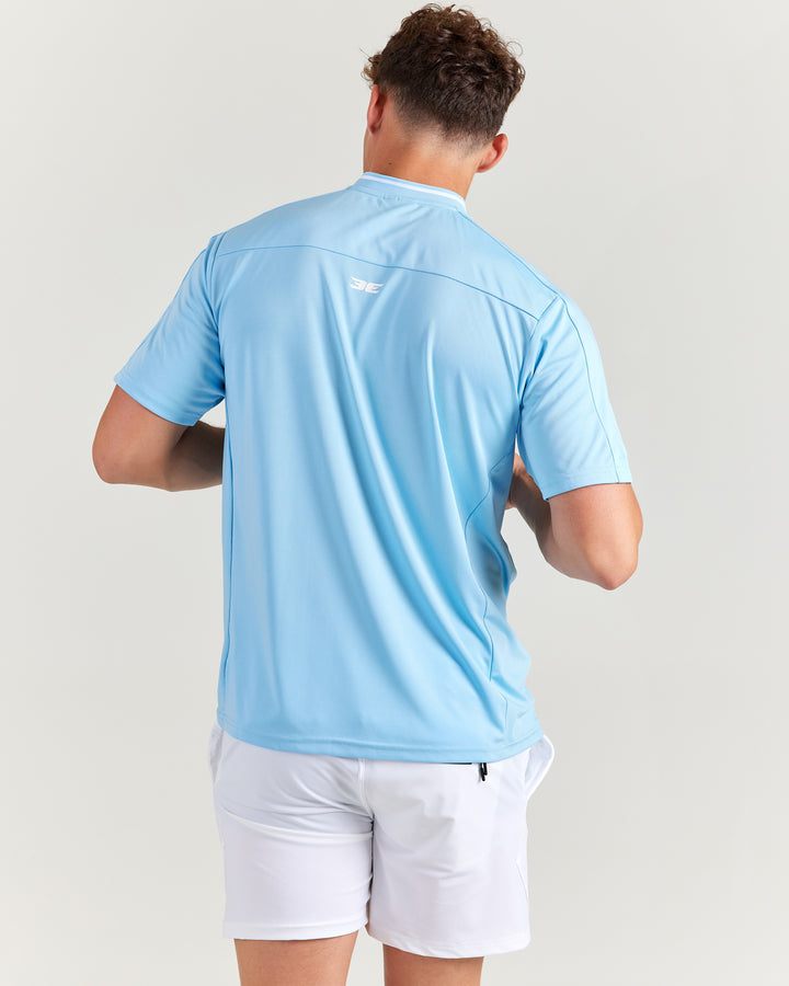 Advantage Zip Tee - Blue