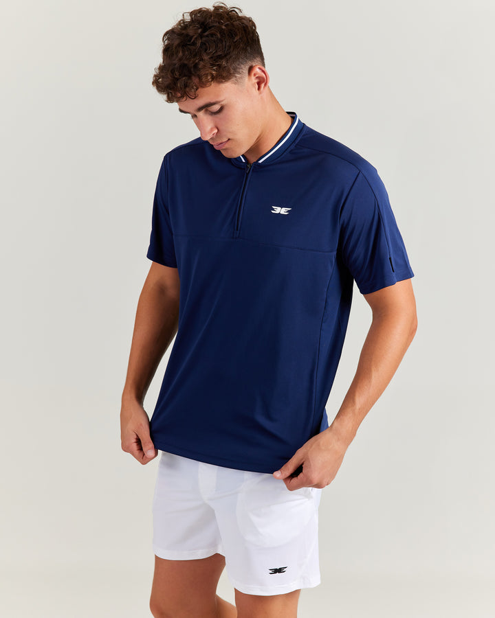 Advantage Zip Tee - Navy