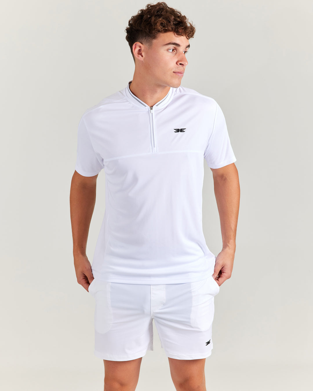 Advantage Zip Tee - White