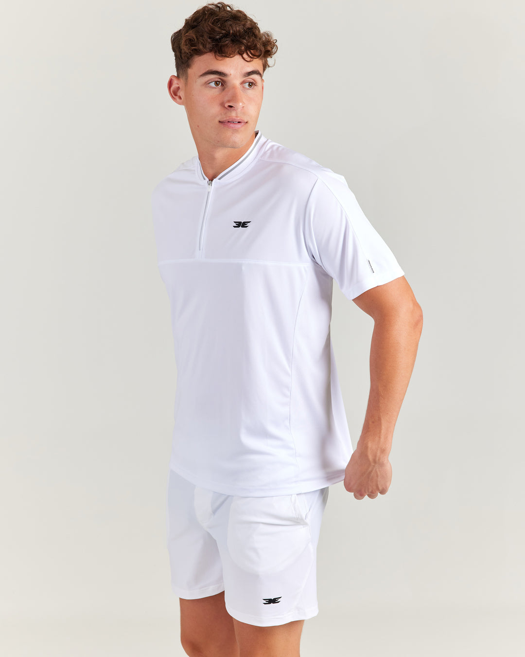 Advantage Zip Tee - White
