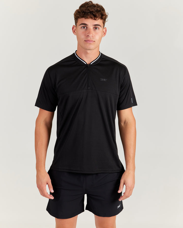Advantage Zip Tee - Black