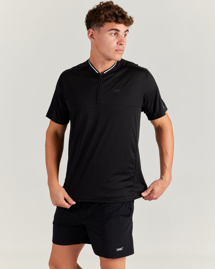 Advantage Zip Tee - Black