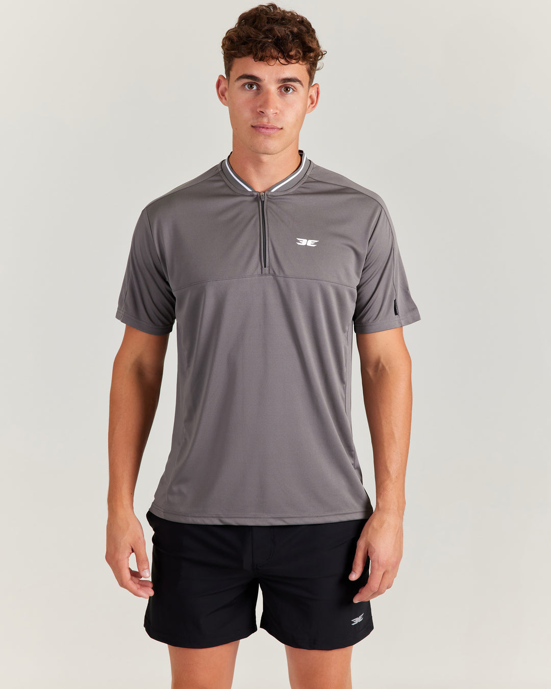 Advantage Zip Tee - Charcoal