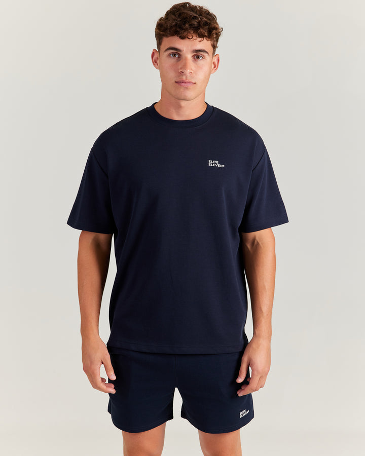 VersaFit Oversized Tee - Navy