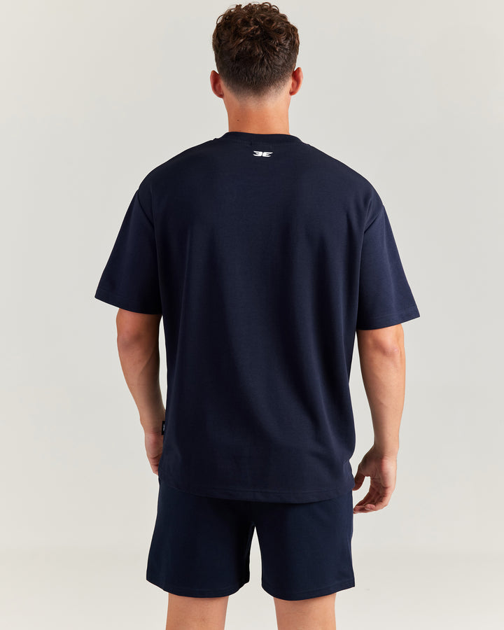 VersaFit Oversized Tee - Navy