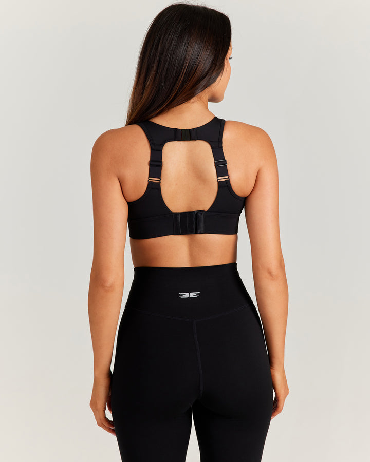 High Support Performance Bra - Black