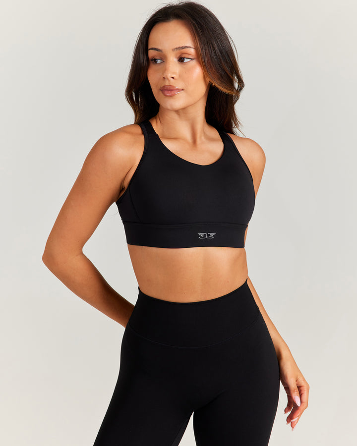High Support Performance Bra - Black