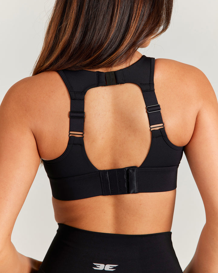 High Support Performance Bra - Black