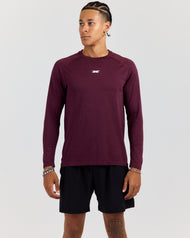 Men's Elite Seamless Long Sleeve - Dark Cherry