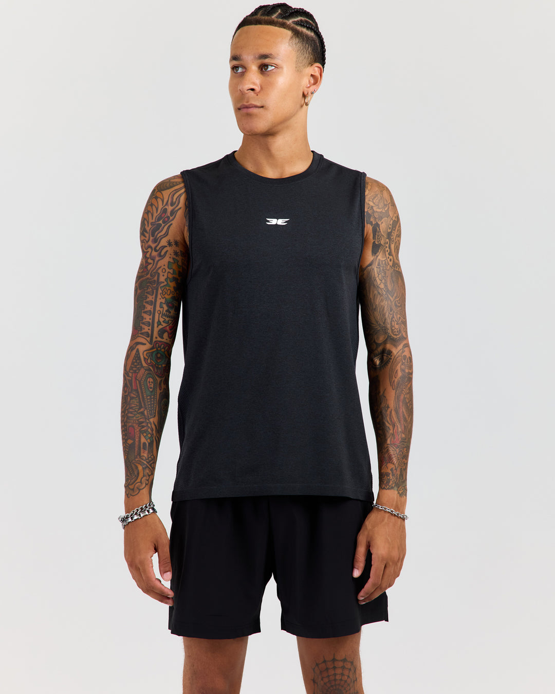 Men's Elite Seamless Tank - Charcoal