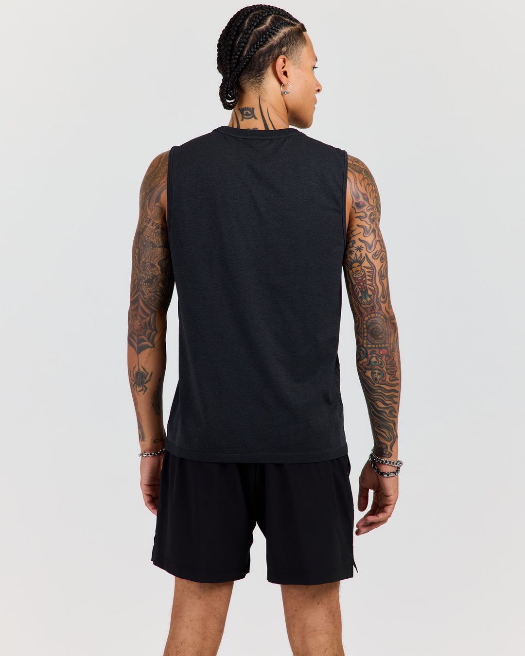 Men's Elite Seamless Tank - Charcoal