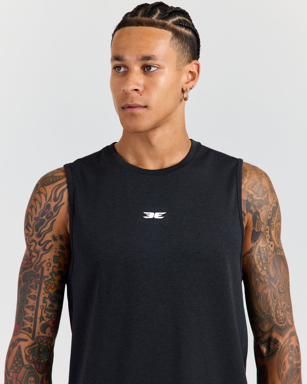 Men's Elite Seamless Tank - Charcoal