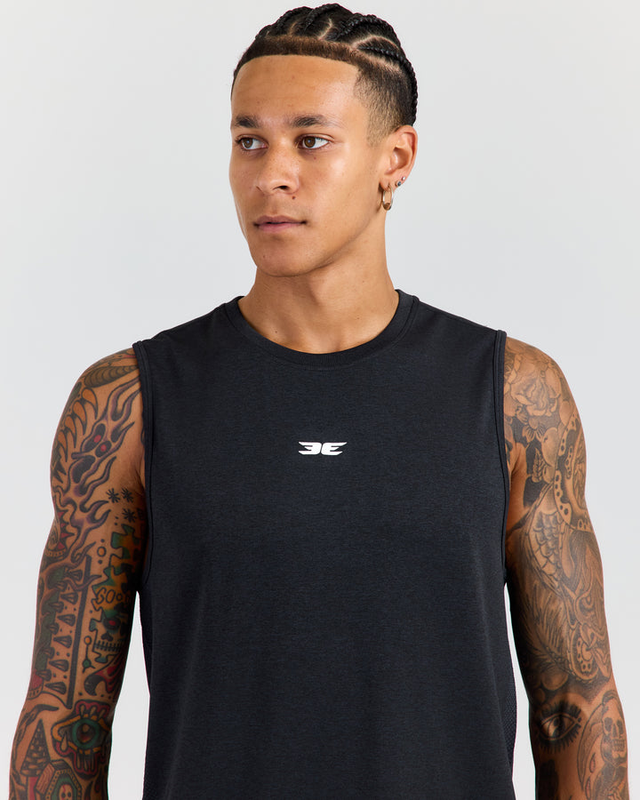 Men's Elite Seamless Tank - Charcoal