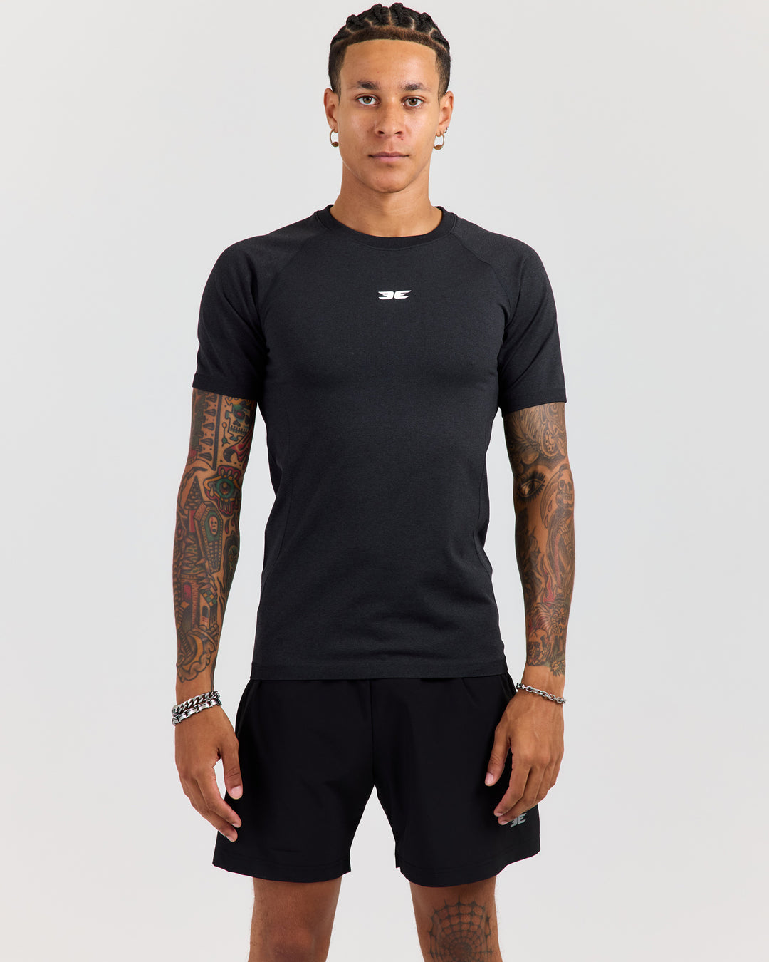 Men's Elite Seamless Slim Tee - Charcoal